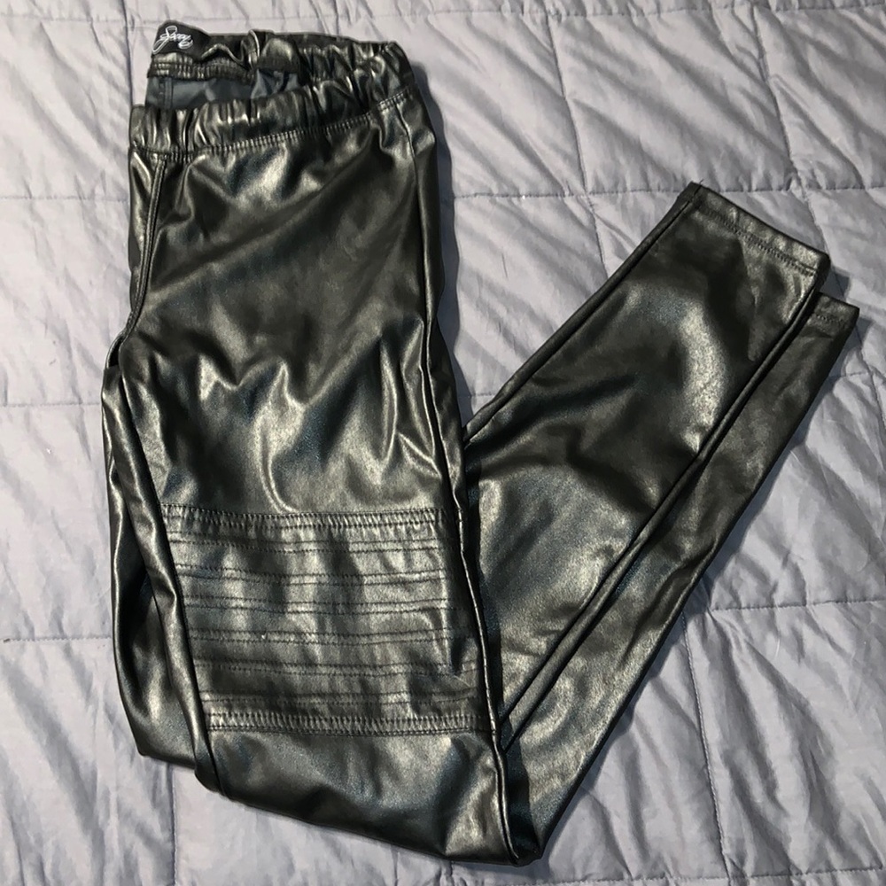 Faux Leather Moto Leggings